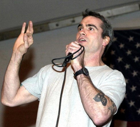 Host Henry Rollins,, "Rock and Roll is a contact sport."